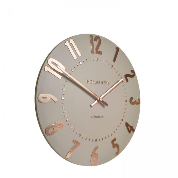 12"" Mulberry Wall Clock Rose Gold - Distinctly Living