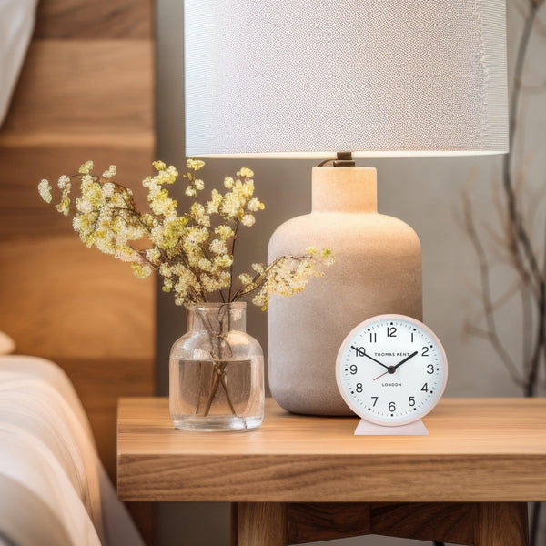 5" Retro Alarm Clock - Silent Movement - Various Colours - Distinctly Living