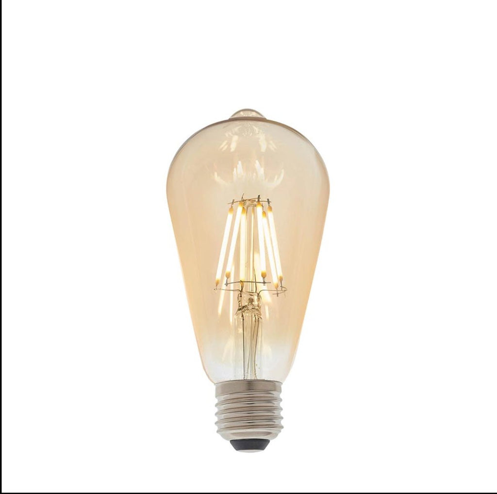 Amber Filament Pear Shaped - E27 - Distinctly Living