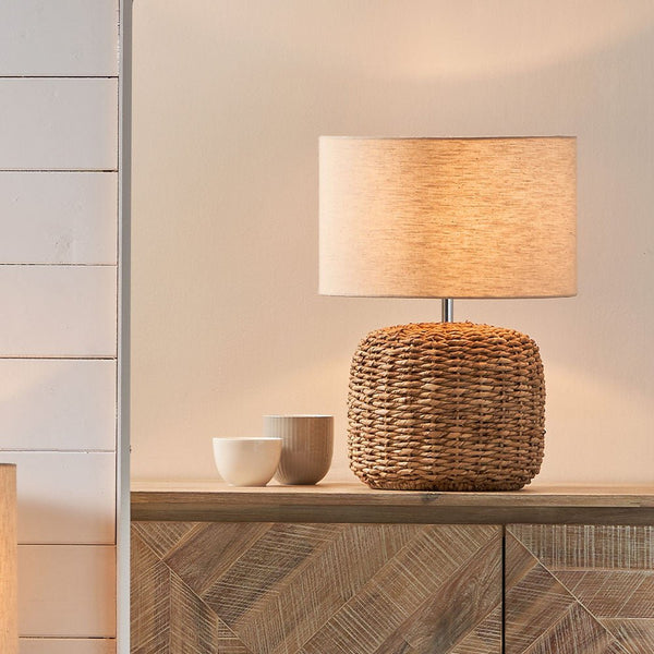 Ascoli Natural Woven - Small Table Lamp - Distinctly Living