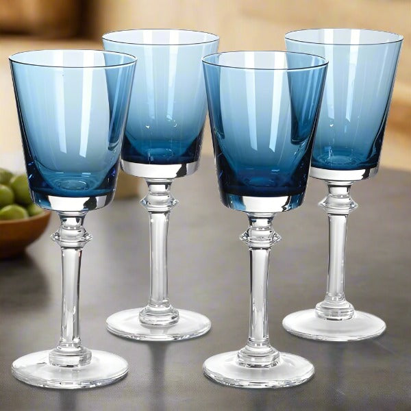 Blue Champagne Flutes - Set of 4 - Distinctly Living