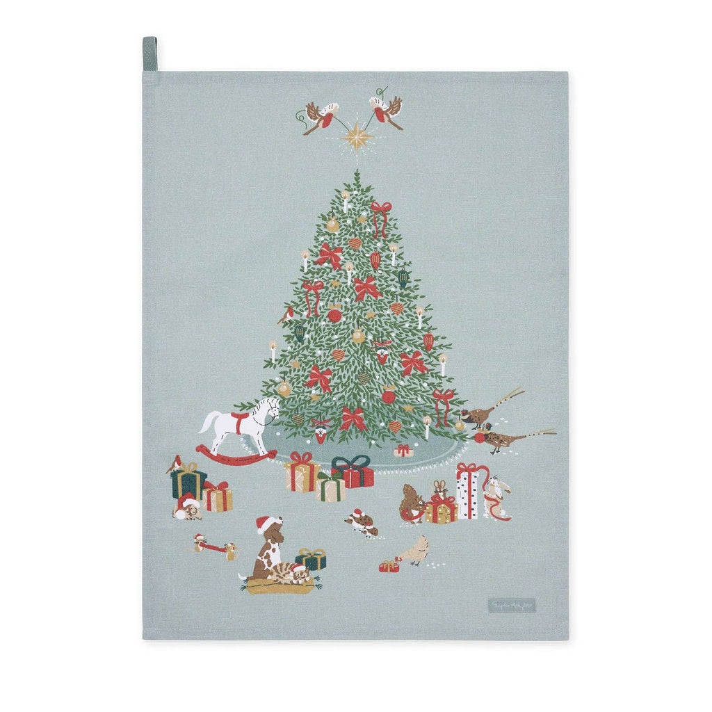 Cosy Christmas Scene Tea Towel - Distinctly Living