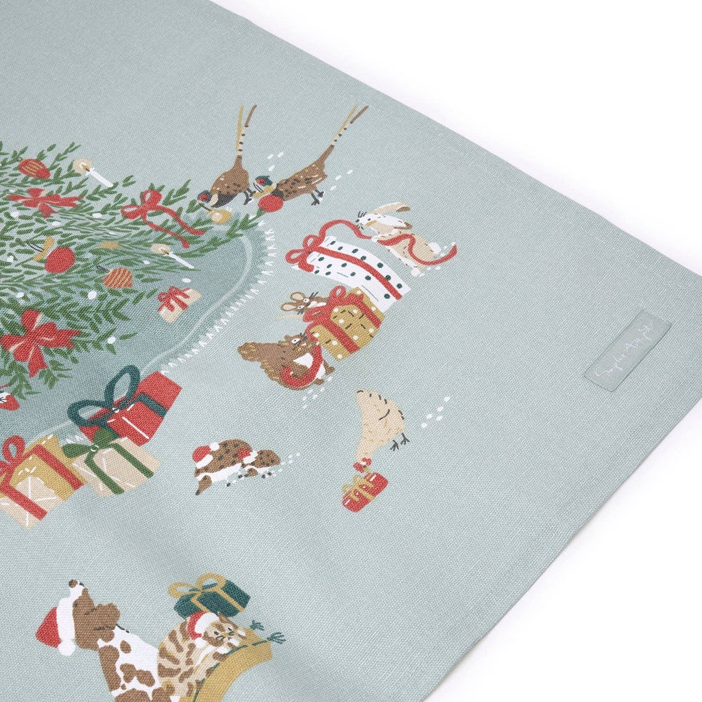 Cosy Christmas Scene Tea Towel - Distinctly Living