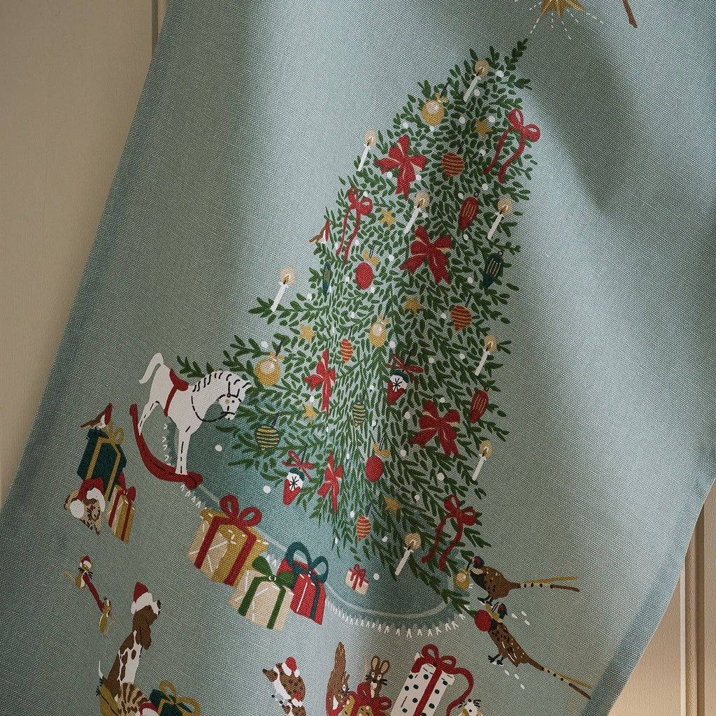 Cosy Christmas Scene Tea Towel - Distinctly Living