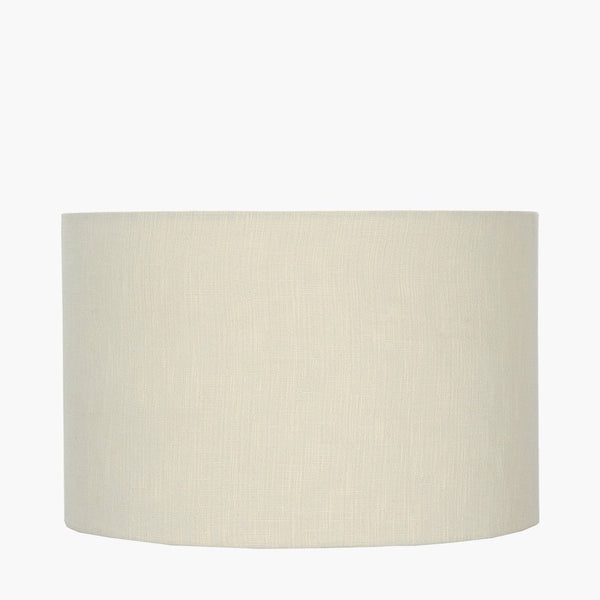 Cream Linen Drum Lamp Shade - Various Sizes - Distinctly Living