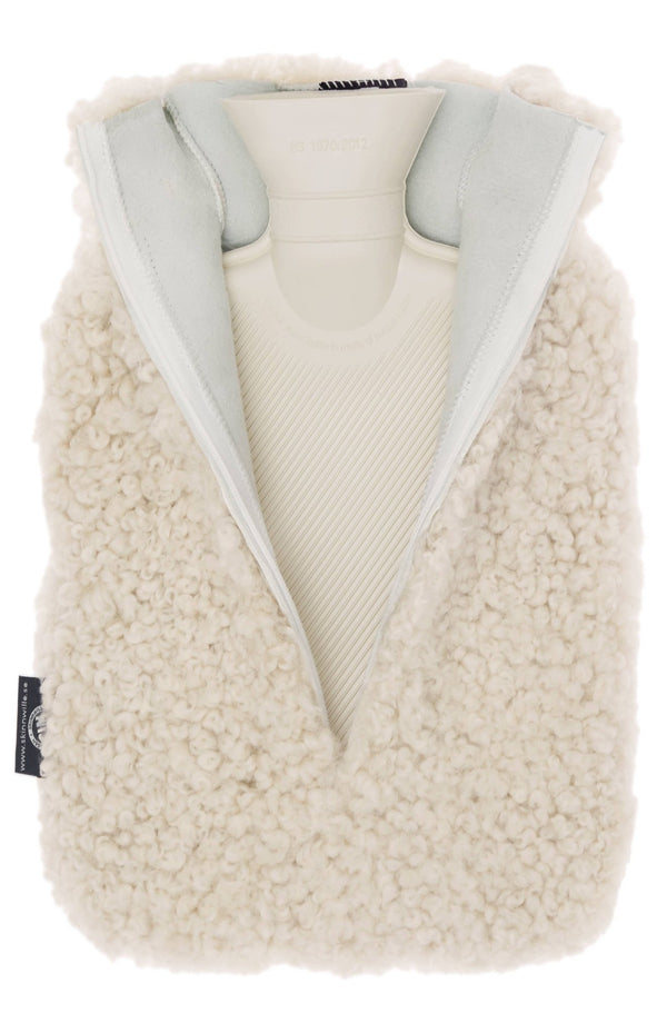 Curly Sheepskin Hot Water Bottle - Linen - Distinctly Living