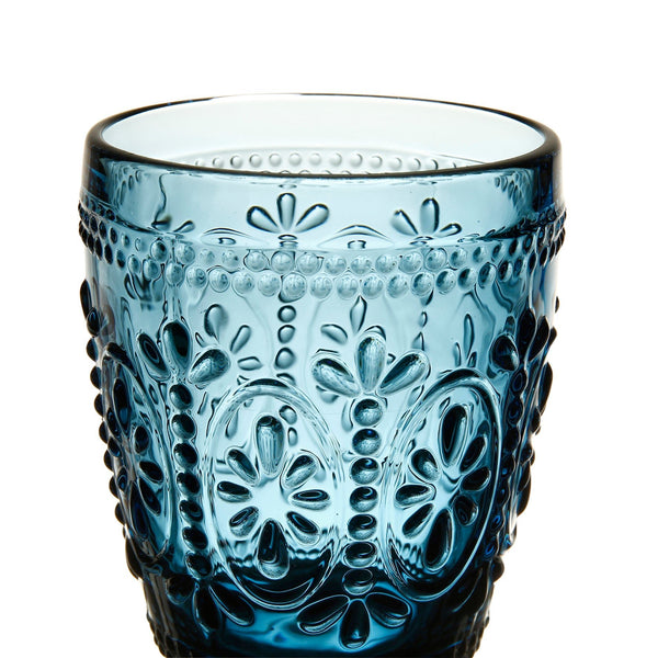 Embossed Blue Tumbler - Distinctly Living