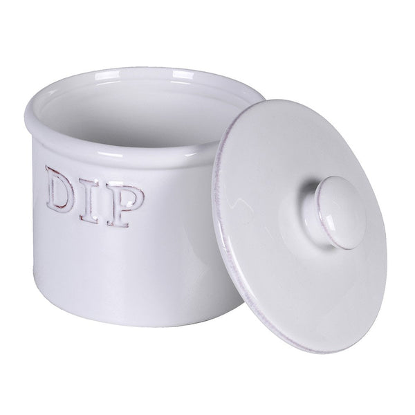 Embossed China Dip Jar - Distinctly Living