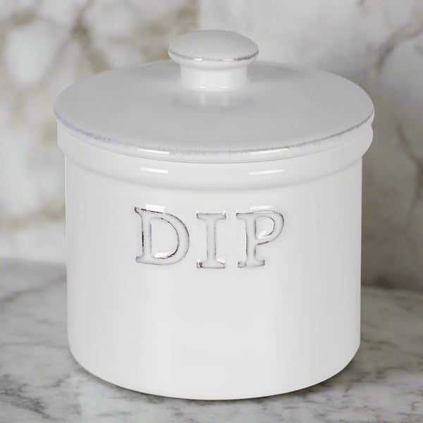 Embossed China Dip Jar - Distinctly Living