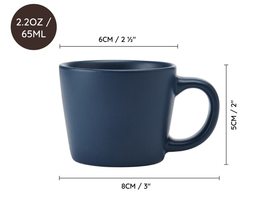 Espresso Cup - Navy or Sky Blue - Distinctly Living