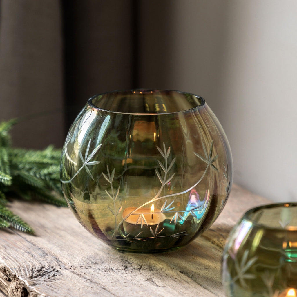 Fern Tealight Candle Holder - Large or Small - Distinctly Living