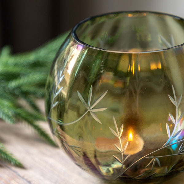 Fern Tealight Candle Holder - Large or Small - Distinctly Living