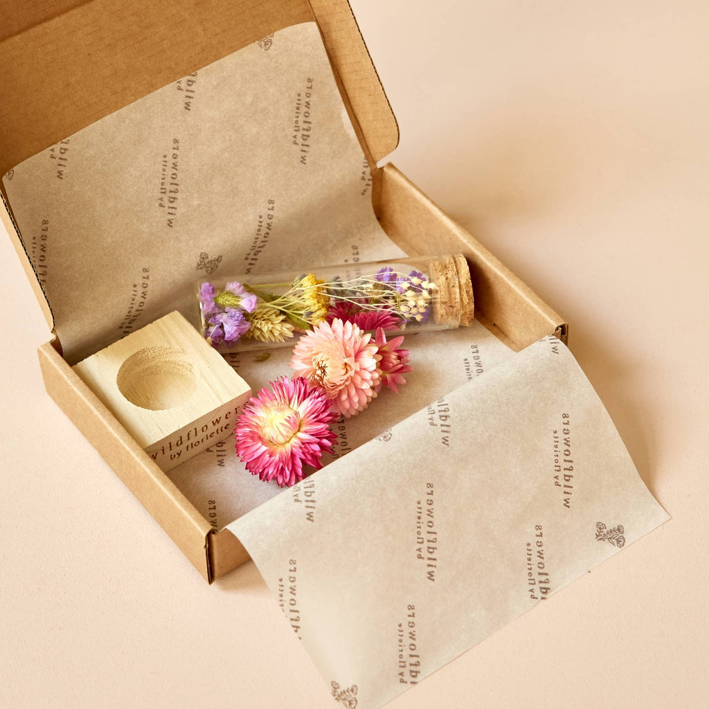 Gift Boxed - Dried Flowers - Message in a Box - Small - Distinctly Living