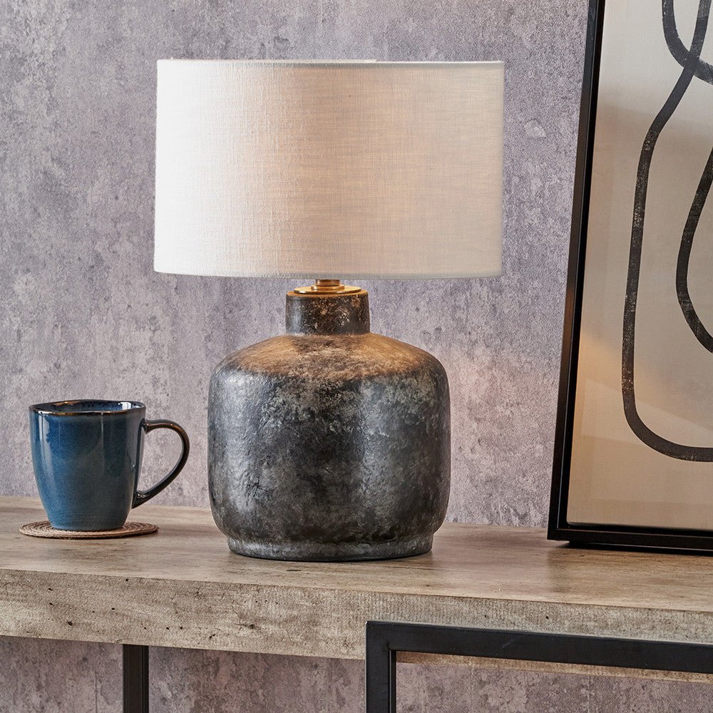 Granite Black Lamp and Shade - Distinctly Living