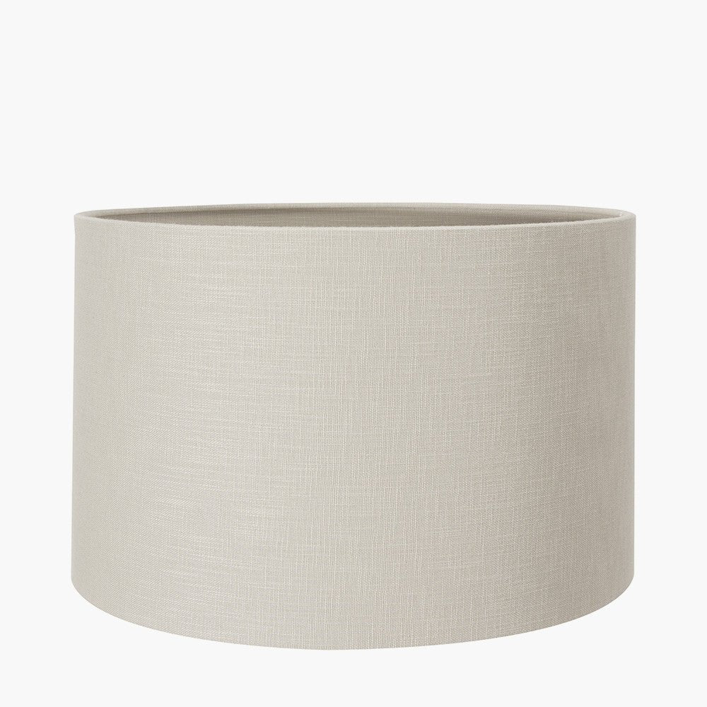 Grey Linen Drum Lamp Shade - Various Sizes - Distinctly Living