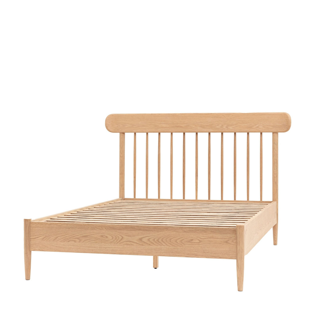 Hatton 5' Spindle Bed - Natural Oak - Distinctly Living