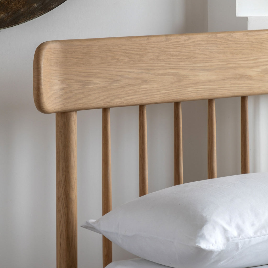 Hatton 5' Spindle Bed - Natural Oak - Distinctly Living