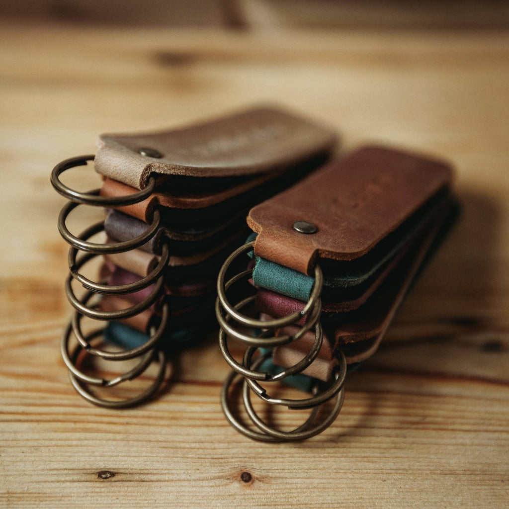 Leather Encouragement Keyring - Various Designs - Distinctly Living