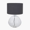 Lecce Organic Shape Clear Bubble Glass Table Lamp - Distinctly Living