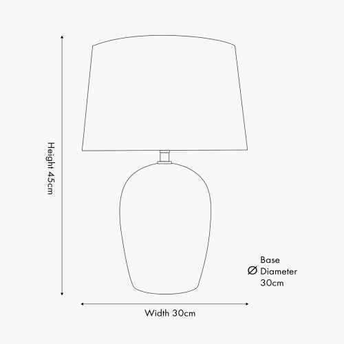 Malta Stripe Lamp and Shade - Distinctly Living