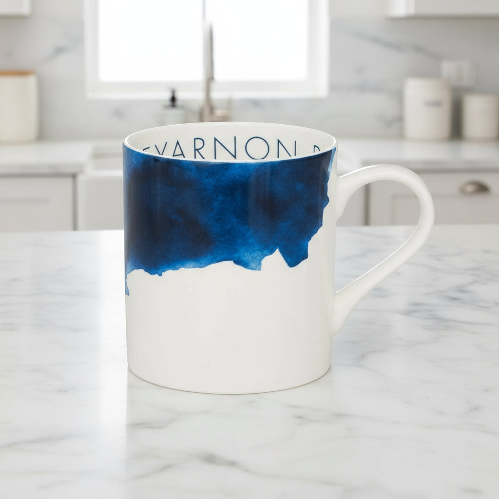 Mug Treyarnon Bay - Fine Bone China Mug - Distinctly Living