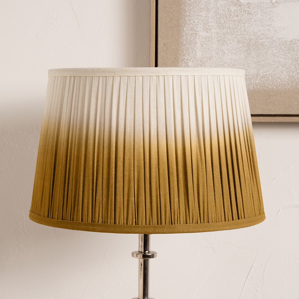 Mustard Ombre Tapered Lamp Shade - Various Sizes - Distinctly Living