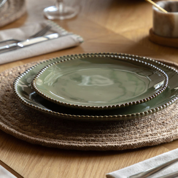 Olive Bobble Side Plates - Set of 4 - Distinctly Living