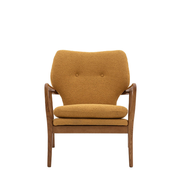 Oslo Arm Chair - Green, Ochre, Leather or Cream - Distinctly Living