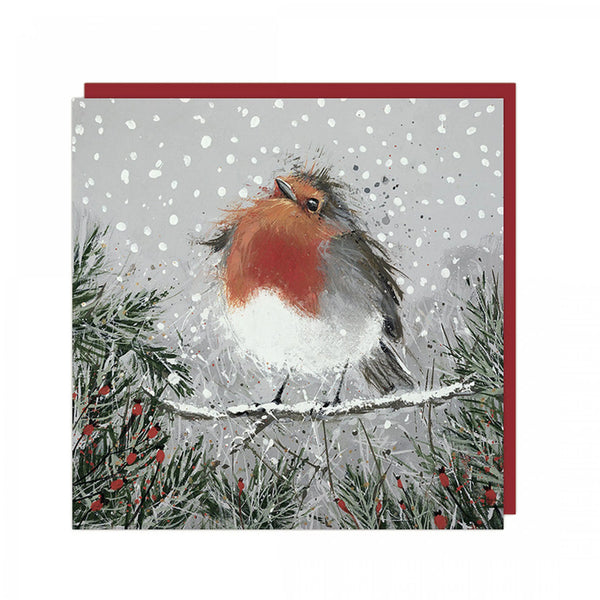 Pack of Six Charity Christmas Cards - Christmas Robin - Distinctly Living