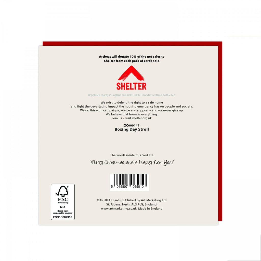 Pack of Six Charity Christmas Cards - Christmas Walk - Distinctly Living