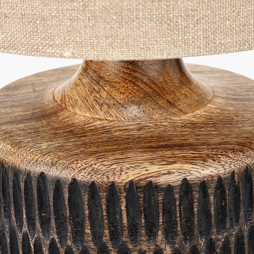 Pelagia Carved Lamp - Distinctly Living