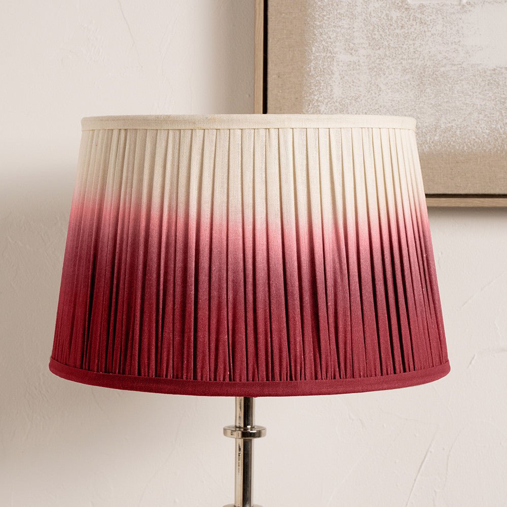 Raspberry Ombre Tapered Lamp Shade - Various Sizes - Distinctly Living