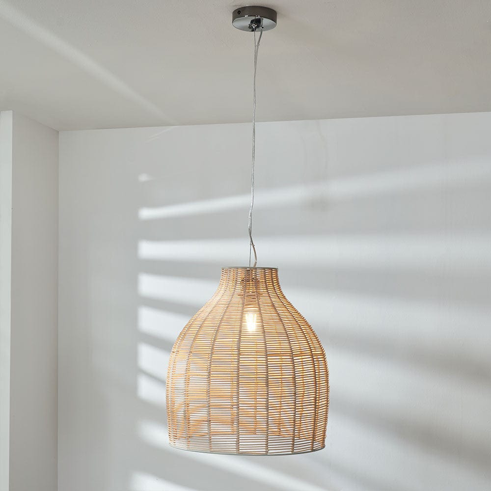 Rattan Cloche Pendant - Distinctly Living