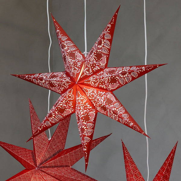Red Paper Star - Distinctly Living