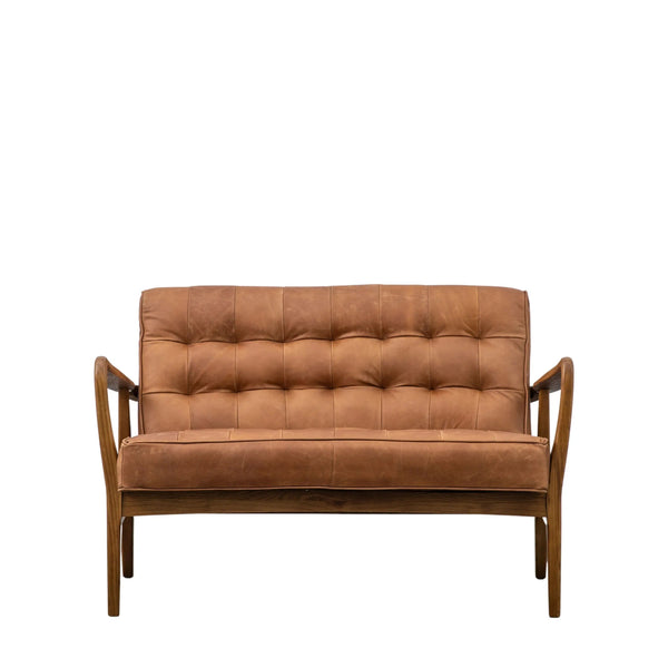 Rex 2 Seater Sofa Vintage Brown Leather - Distinctly Living