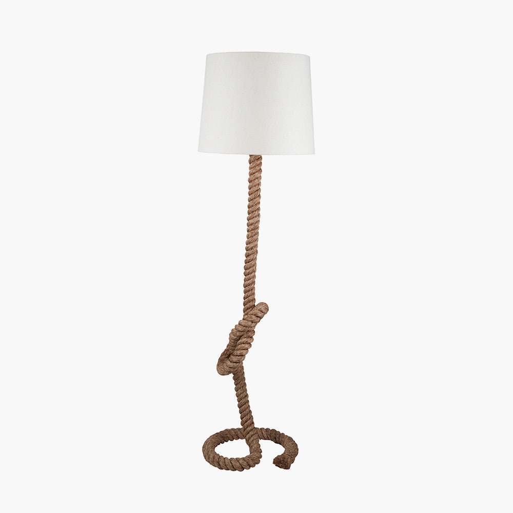 Rope Knot Standard Lamp and Shade - Distinctly Living
