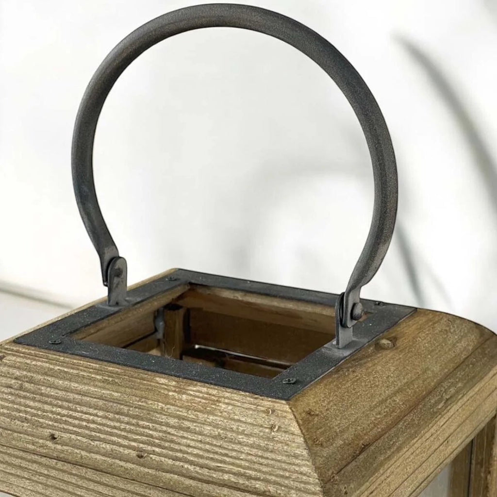 Rustic Wood Lantern - Large or Small - Distinctly Living