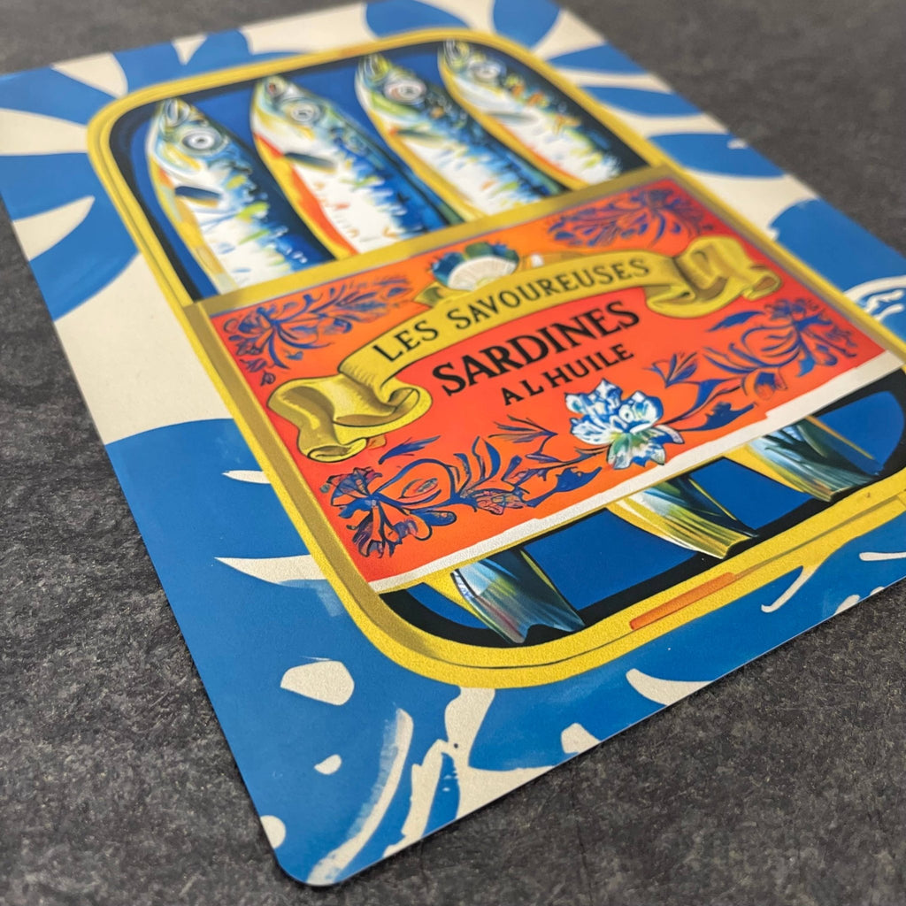 Sardine Can Illustration Kitchen Metal Sign Plaque - Distinctly Living