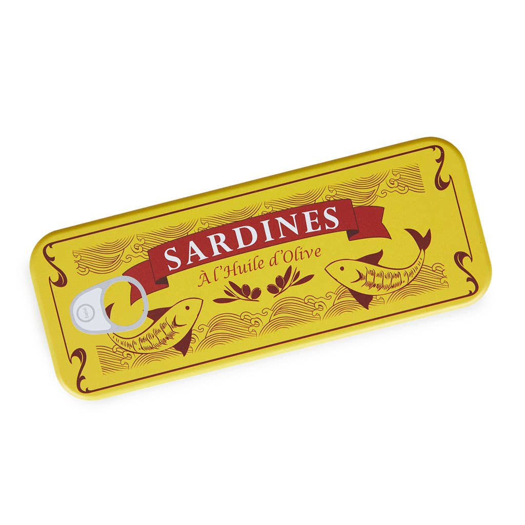 Sardine Can With Bottle and Cork Opener - Distinctly Living