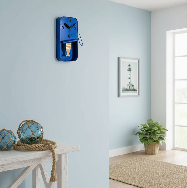 Sardine Tin Clock - Dark Blue - Distinctly Living