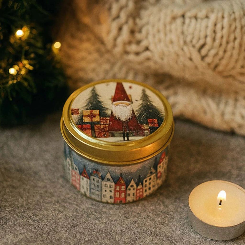 Scandi Christmas Candle Tins - Various Designs - Distinctly Living