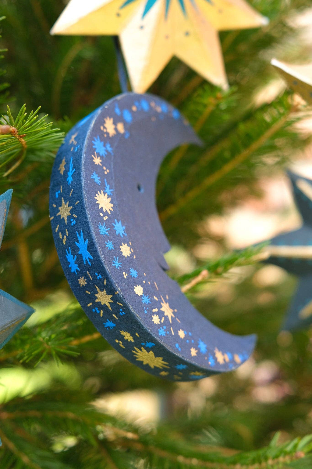 Screen Printed Moon Decoration - Distinctly Living