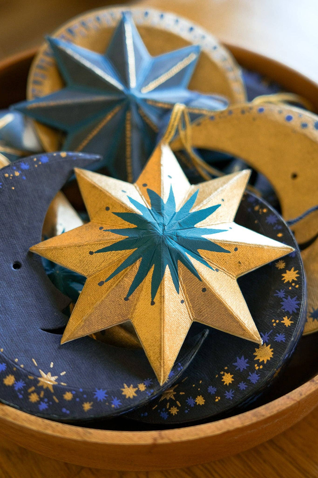 Screen Printed Small Star Decoration - Distinctly Living