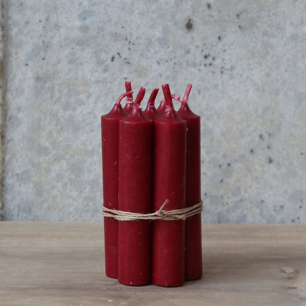 Short Dinner Candles - Red - Distinctly Living