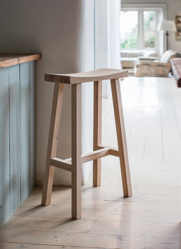 Slim Oak Bar Stool - Distinctly Living