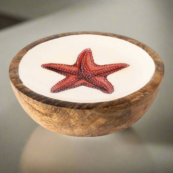 Small Mango Wood Dish - Starfish - Distinctly Living
