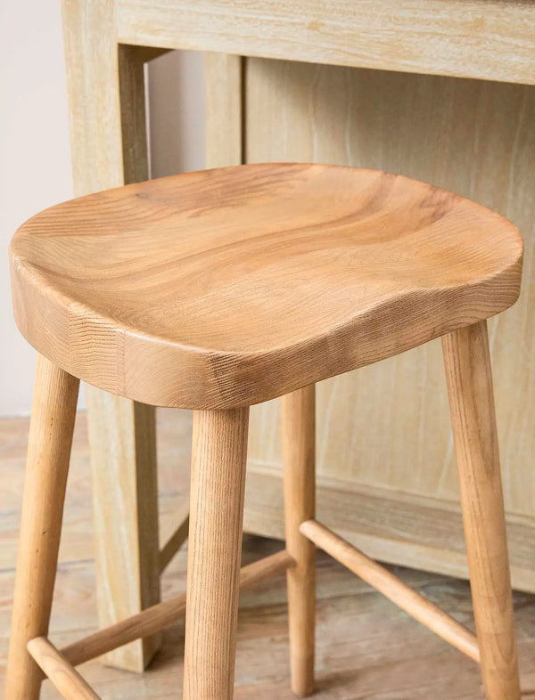 Solid Ash Bar Stool - Distinctly Living
