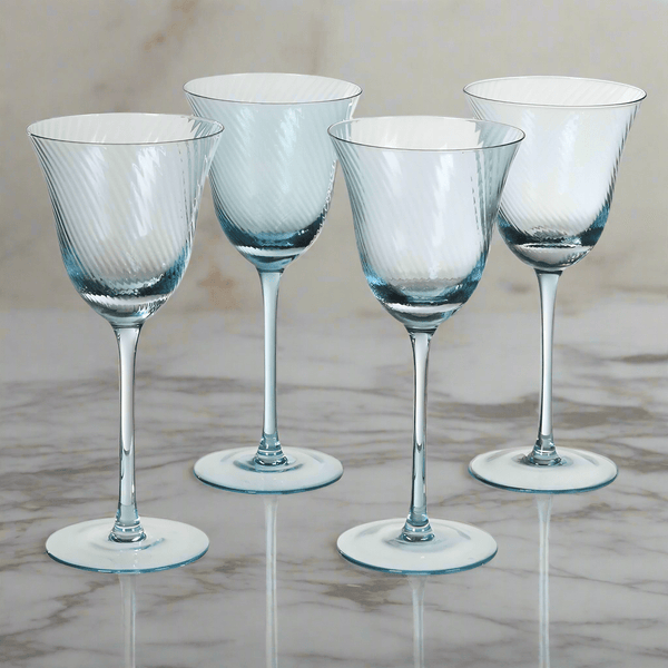 Teal Wine Goblets - Set of 4 - Distinctly Living