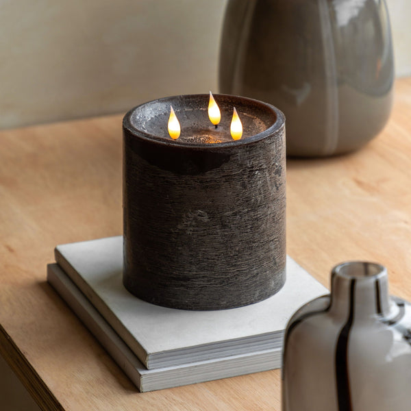 Three Wick LED Candle - Various Colours - Distinctly Living