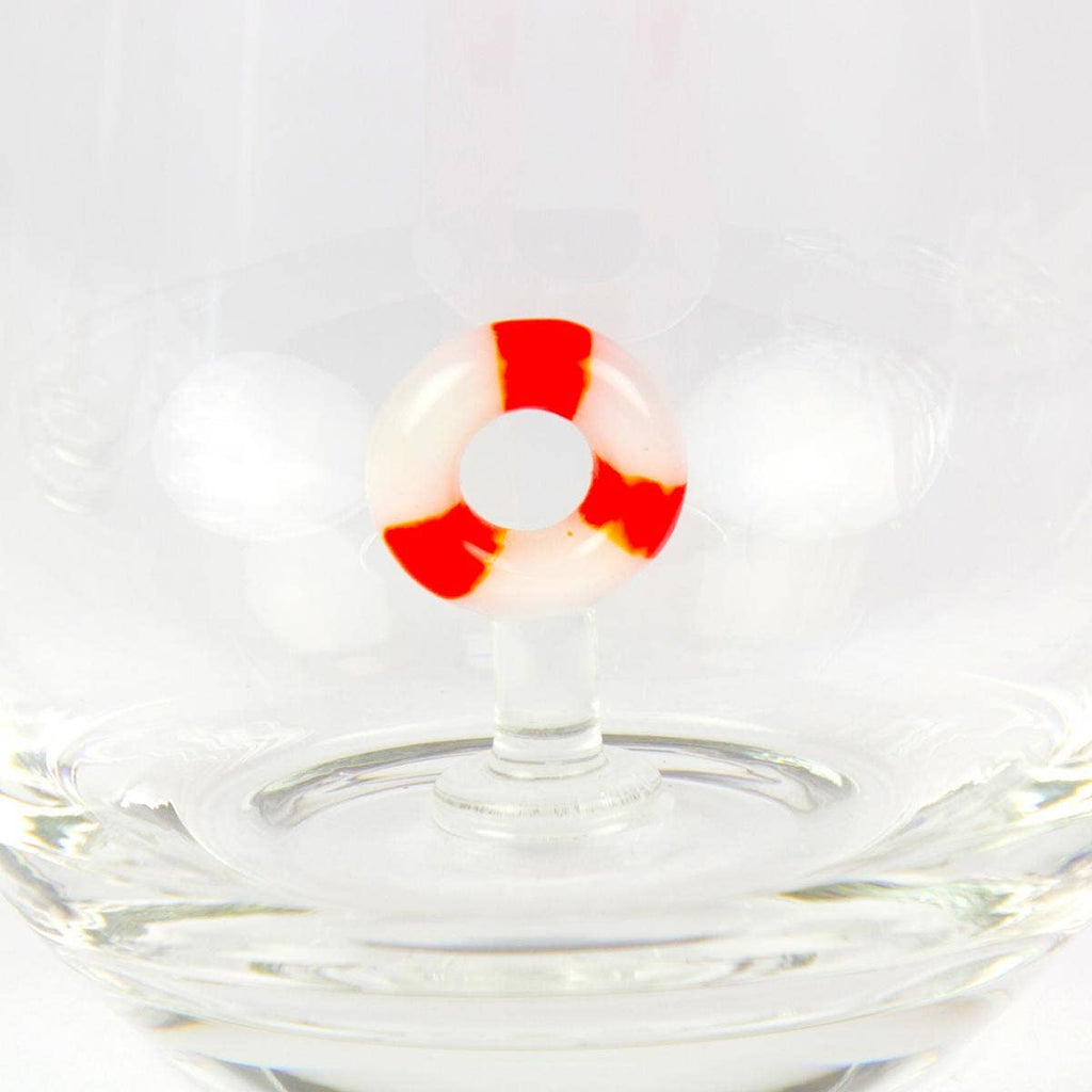 Tumbler with Miniature Glass Lifebuoy - Distinctly Living